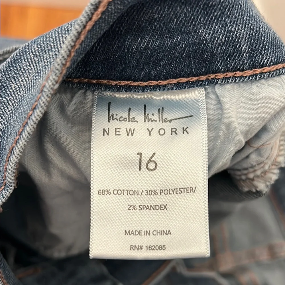 Nicole Miller Soho High Rise Ankle Skinny Blue Jeans - Picture 4 of 7